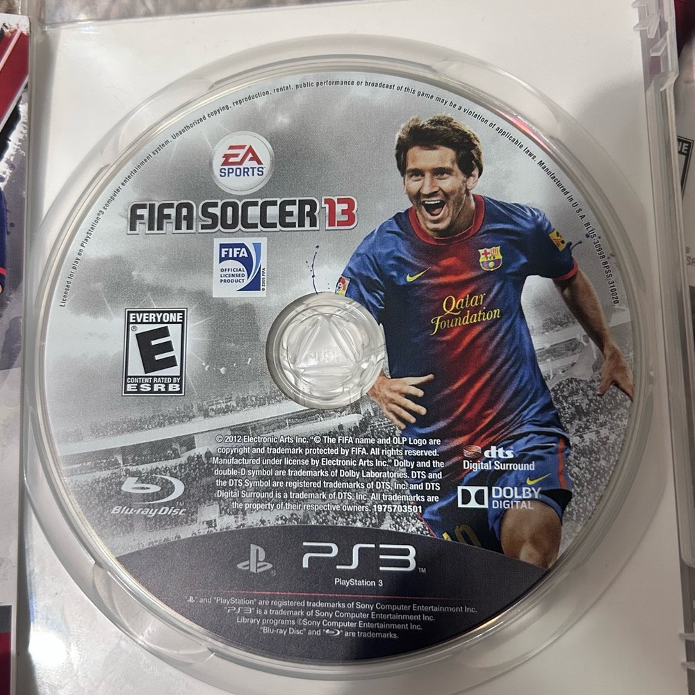 FIFA Soccer 13 PS3 Game Disc